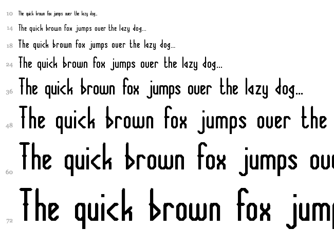 The Innocent Army font waterfall